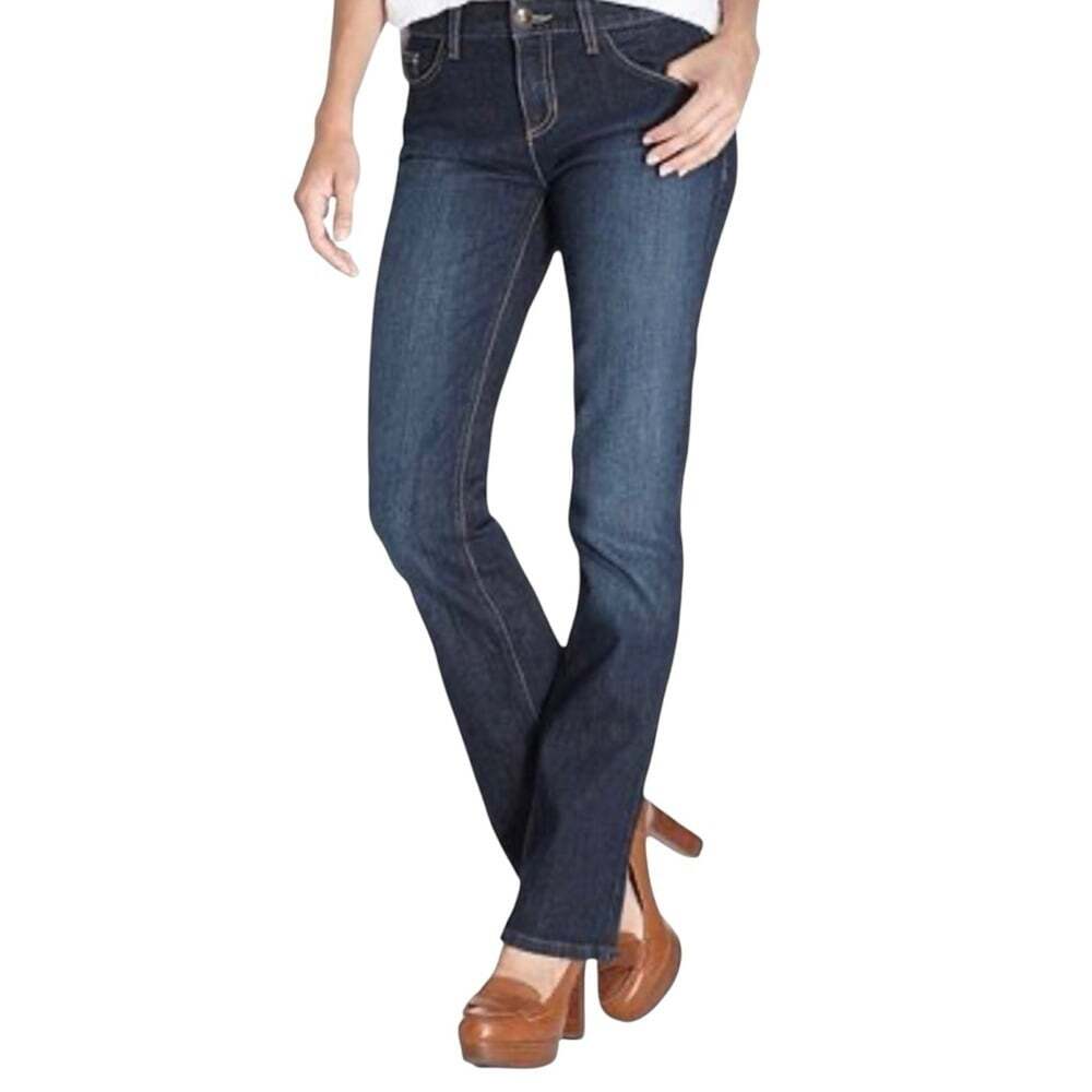 Tommy Hilfiger Women Size 12 Short Hope Boot Cut Dark Wash High Rise Blue Jeans